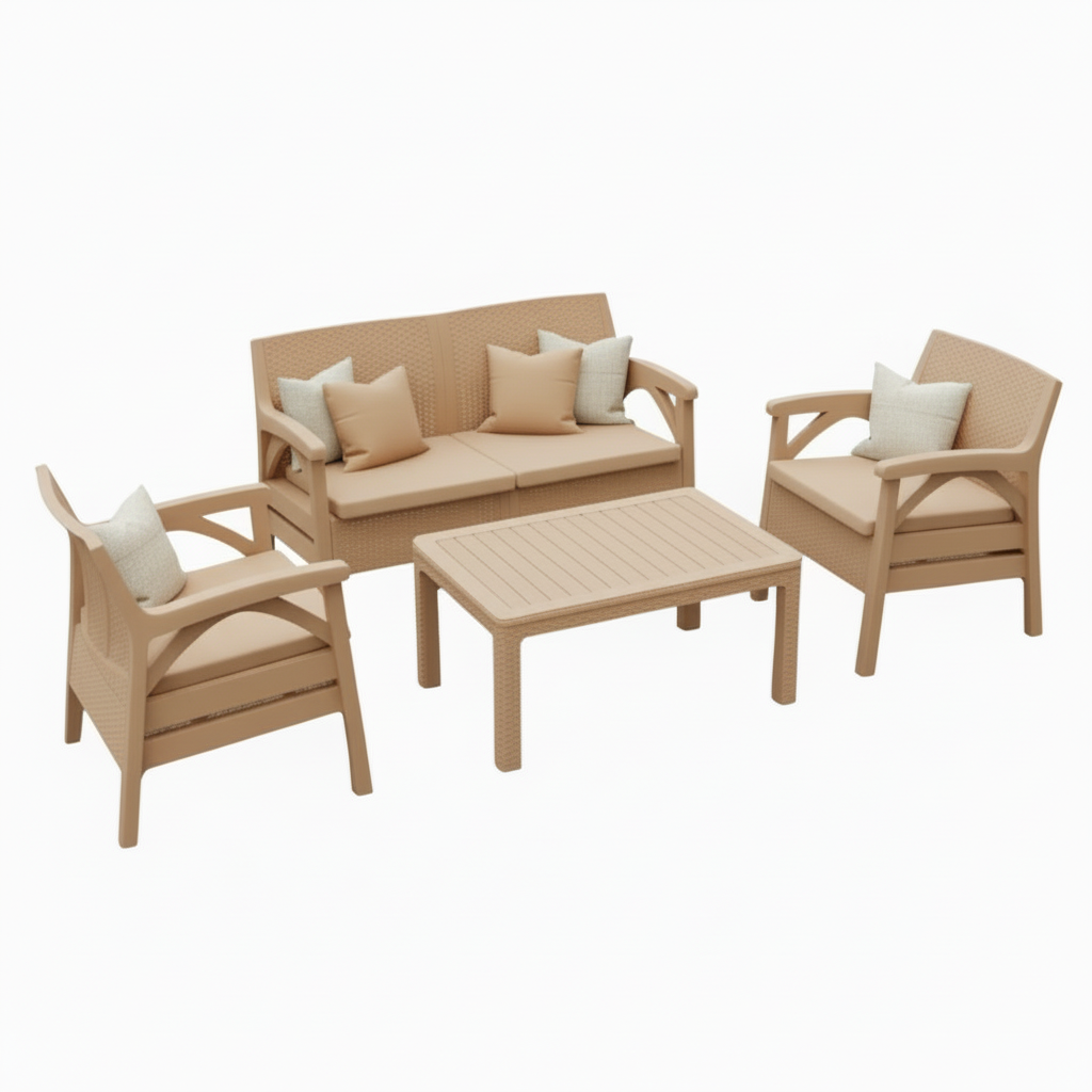 Garden Set Santana For 4 Persons Beige