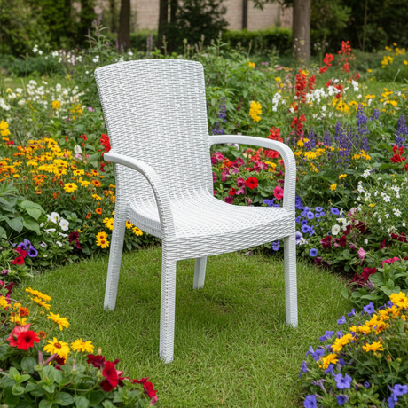 Sedan Indoor & Outdoor Armchair White