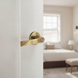 Handle on Round Rose With Round Key Escutcheons WAB