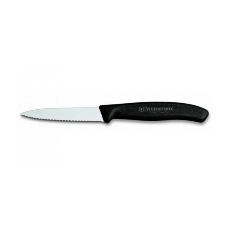 Swiss Classic Paring Knife 8.5cm 2 Pcs Wavy - Black