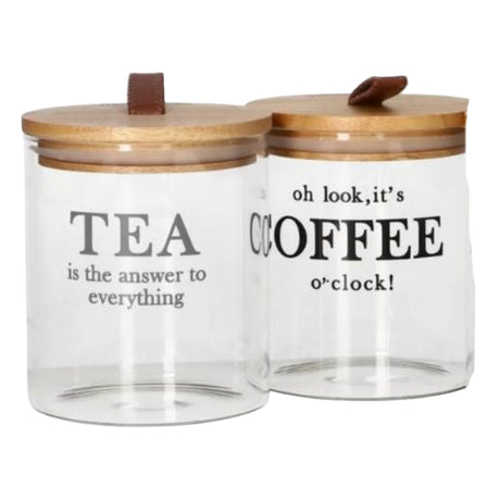 Glass Canister Set 2pcs 750ml
