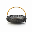 Iron Round Fruit Basket Black