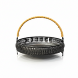 Iron Round Fruit Basket Black