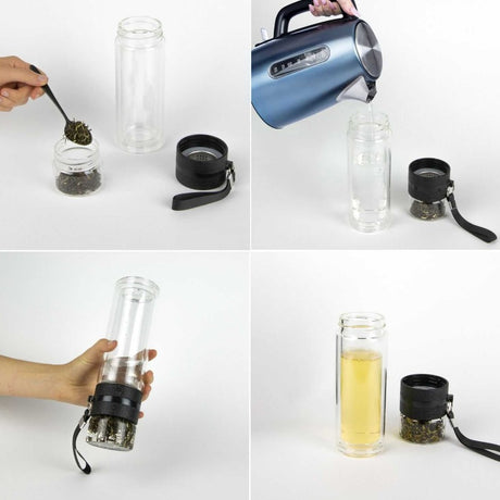 Double Walled Bottle With Infusion Compartment