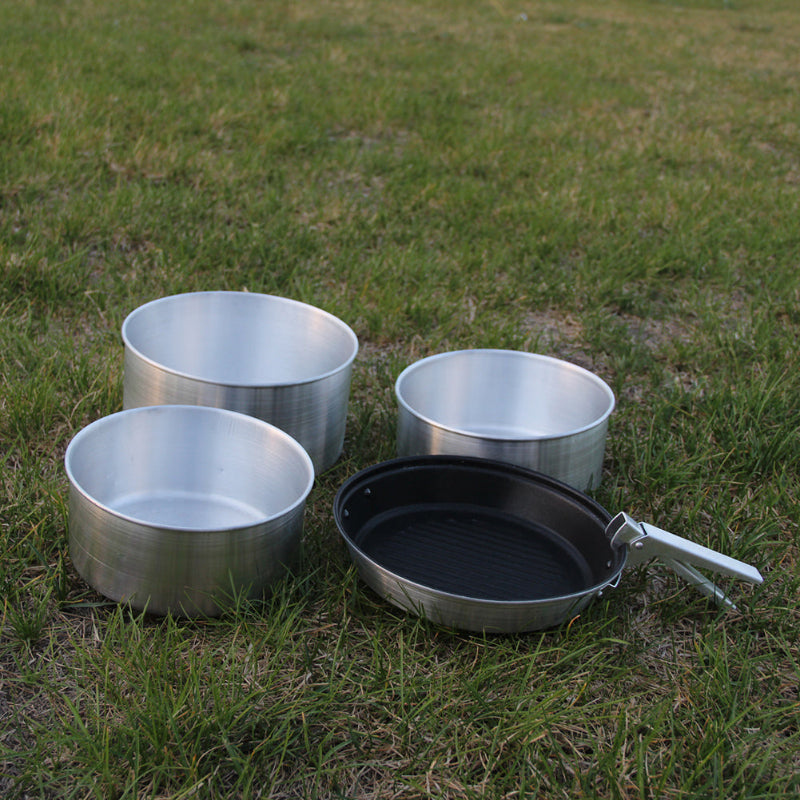 KingCamp Camper Aluminum Camping Cookware Set (Set of 4)