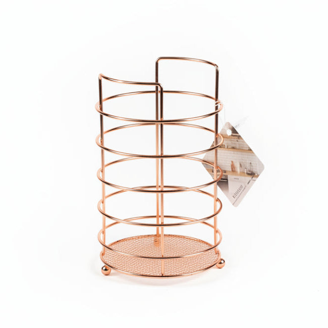 Kitchen Cutlery Holder Copper