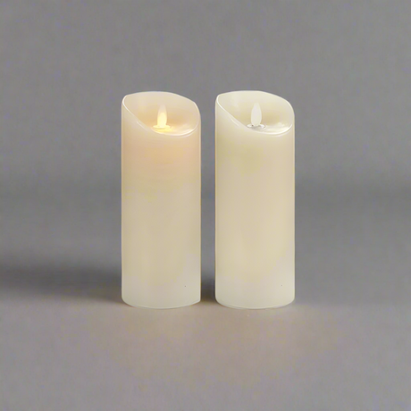 LED Candle Cream Plastic Wax 20cm