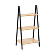 Ladder Rack 3 Shelves Bamboo Black