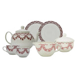 Lagny Pink Tea Set 24pcs
