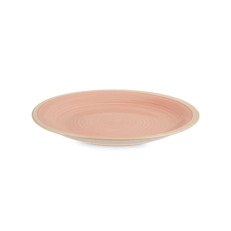 Large Stoneware Dinner Plate Pink 26.5cm