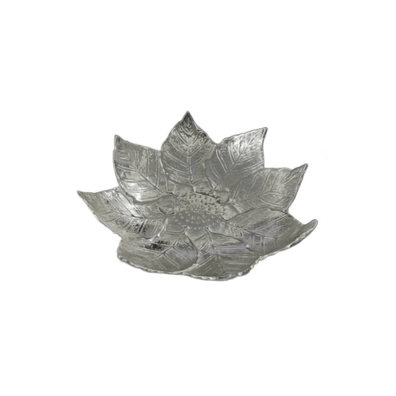 Leaf Fruit Bowl Silver