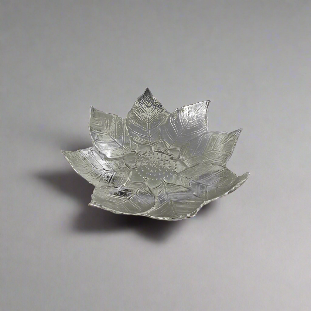 Leaf Fruit Bowl Silver