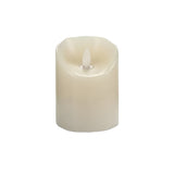 Led Flame Cream Candle 10cm