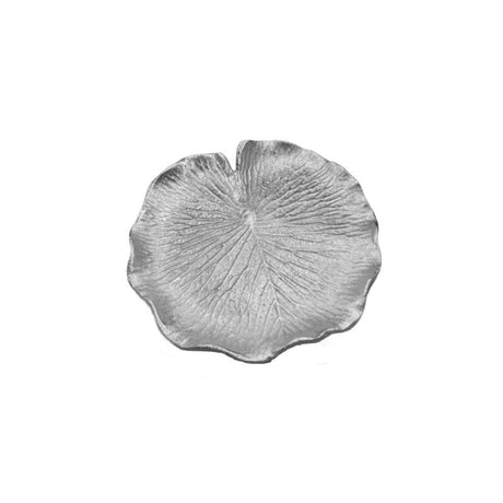 Lilly Leaf Serving Tray Silver
