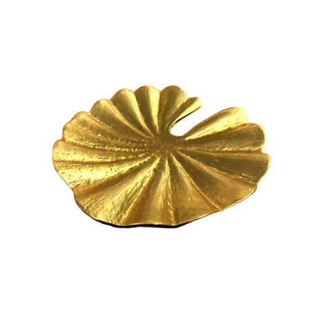 Lotus Leaf Dish Antique Gold