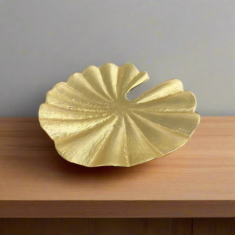 Lotus Leaf Dish Gold