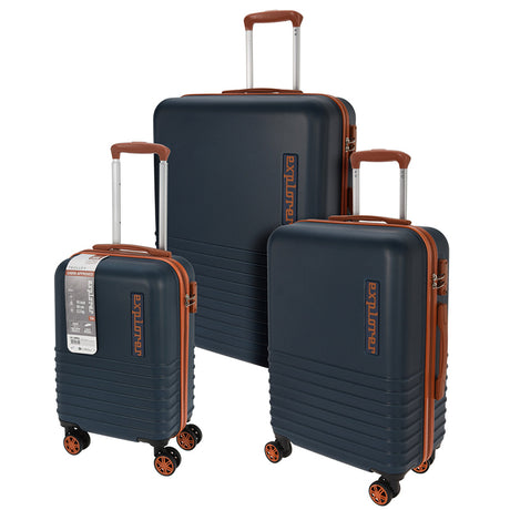 Luggage Set 3pcs Abs Blue
