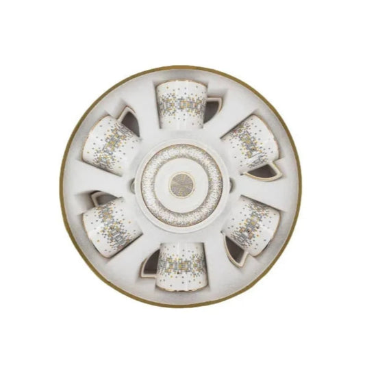 Cup & Saucer Set Pixcel (6pcs Set)