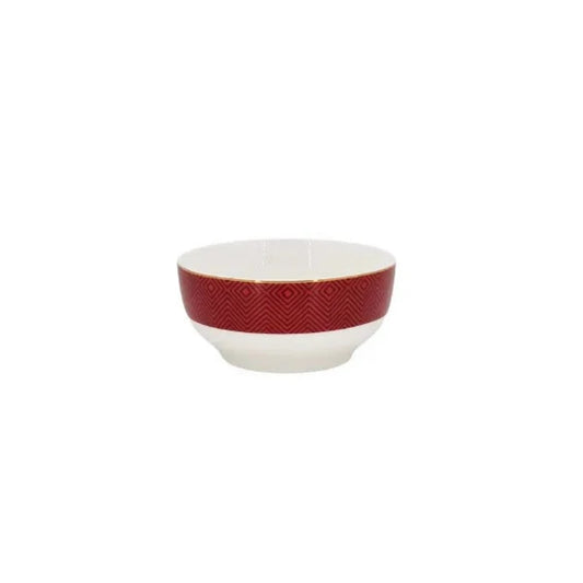 Tea Cup Set Red White (6pcs Set)