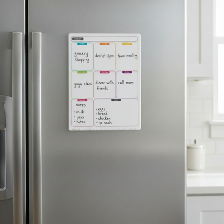 Magnet for Fridge Notes A3 Weekly