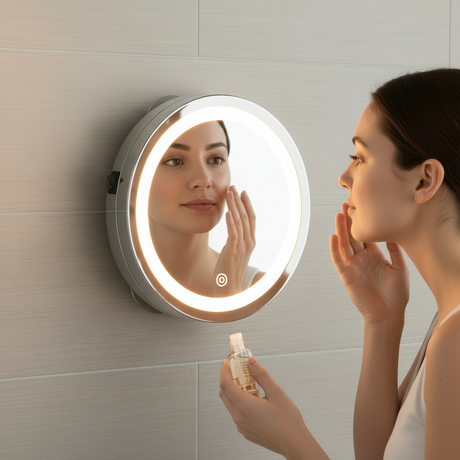 Magnifying Mirror With Led 15cm