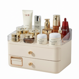 Makeup Organizer With Duo Drawers Beige