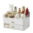 Makeup Organizer With Duo Drawers White