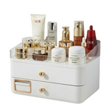 Makeup Organizer With Duo Drawers White