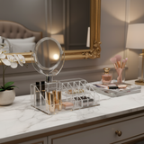 Makeup Organizer With Mirror 16 Slots