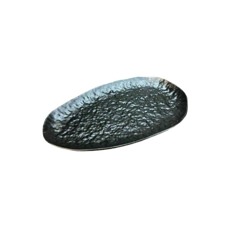 Mango Shape Dry Fruit Serving Tray Black