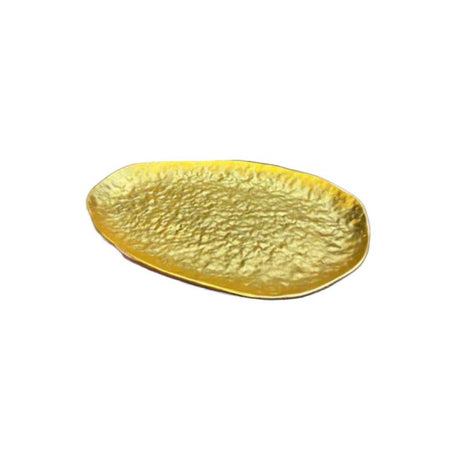 Mango Shape Dry Fruit Serving Tray Gold
