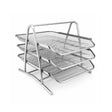 Metal Basket Tray Desktop 3 Shelf