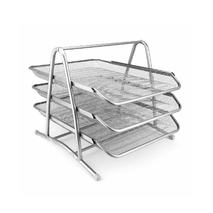 Metal Basket Tray Desktop 3 Shelf