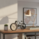 Metal Black Cycle Clock