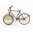 Metal Table Clock Bicycle Brown 37cm