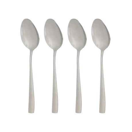 Metal Table Dessert Spoons Silver (Set of 4)