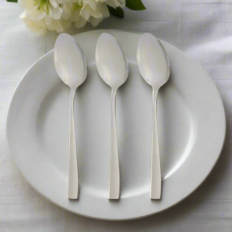 Metal Table Spoons Silver (Set of 3)
