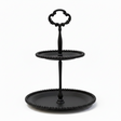 Metal White 2 Tiers Cake Stand