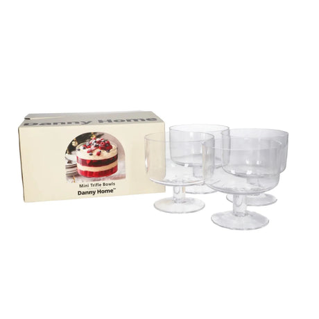 Mini Glass Trifle Bowls 400ml (Set of 4pcs)
