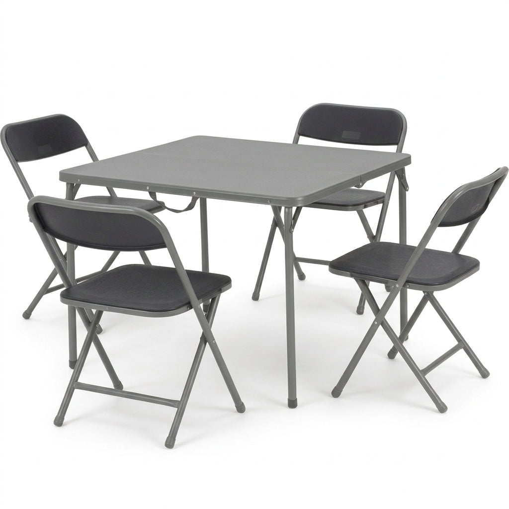 Modern 4-Person Dining Table and Chair Set.