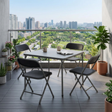 Modern 4-Person Dining Table and Chair Set
