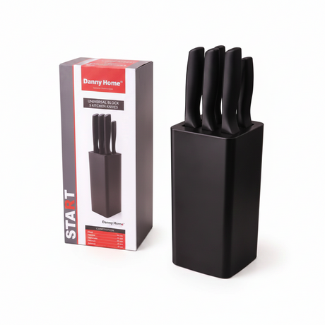 Black Knife Set 6 Pcs