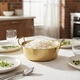 Rice Serving Pot Gold 17 x 6 cm