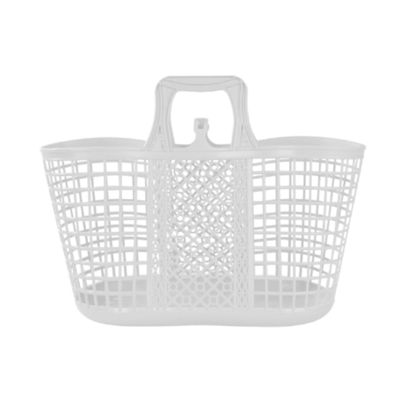 Multi Purpose Plastic Storage Basket White