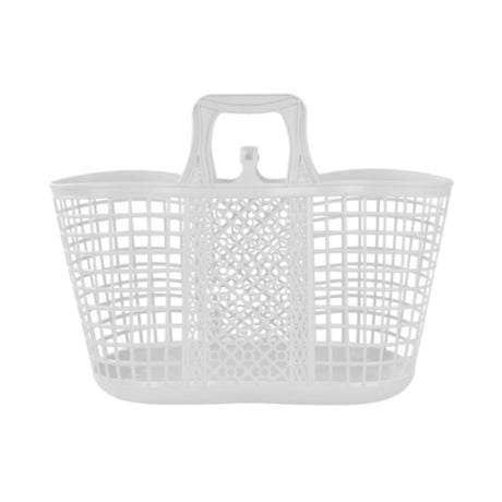 Multi Purpose Plastic Storage Basket White