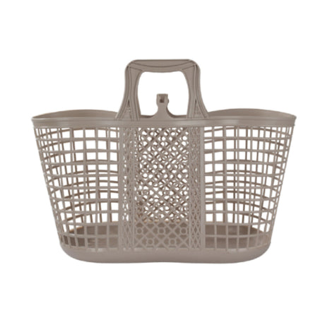 Multi Purpose Plastic Storage Basket Beige