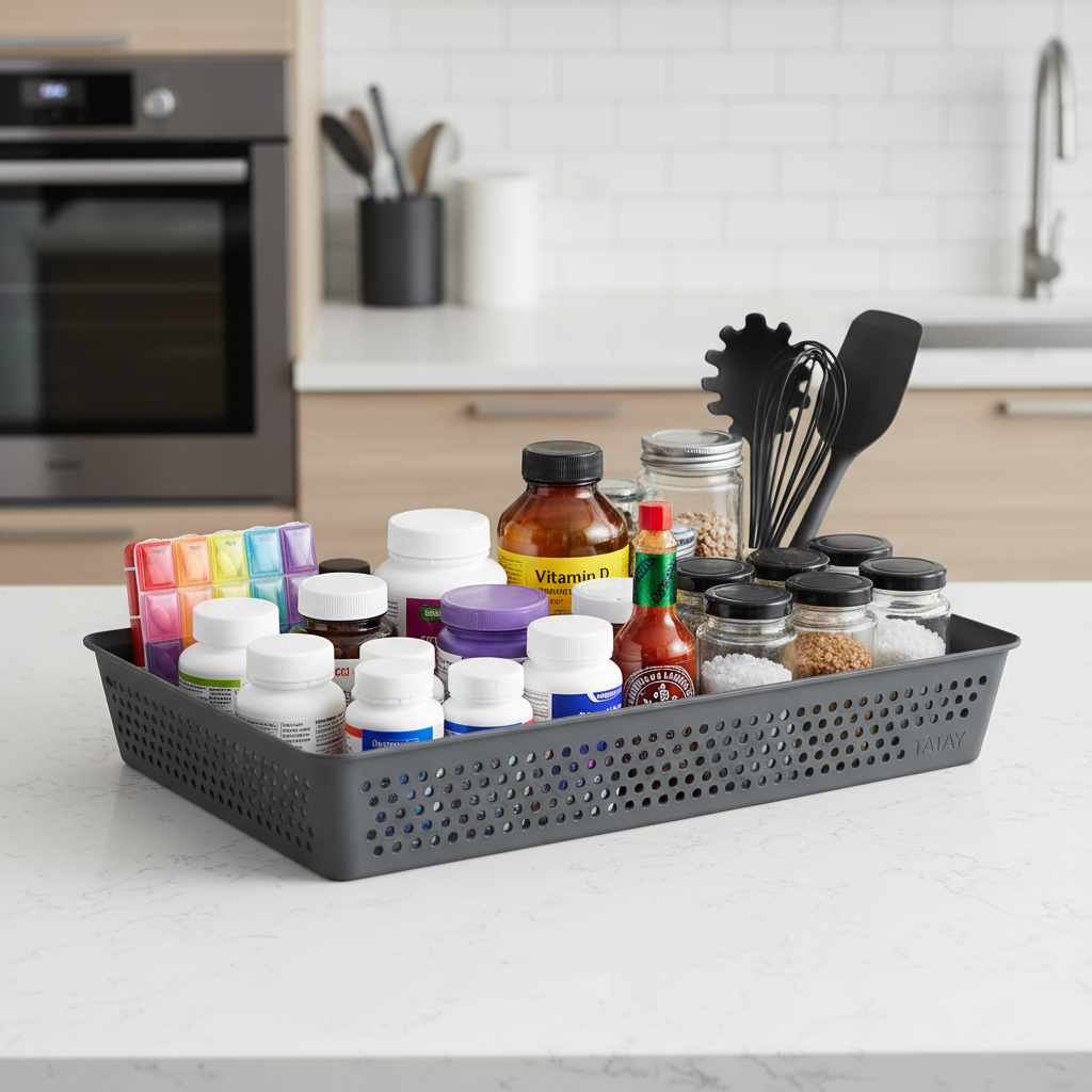 Multi Purpose Storage Organizer A4 Bohol Anthracite Grey