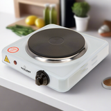 Electric Hotplate Single White 1000W
