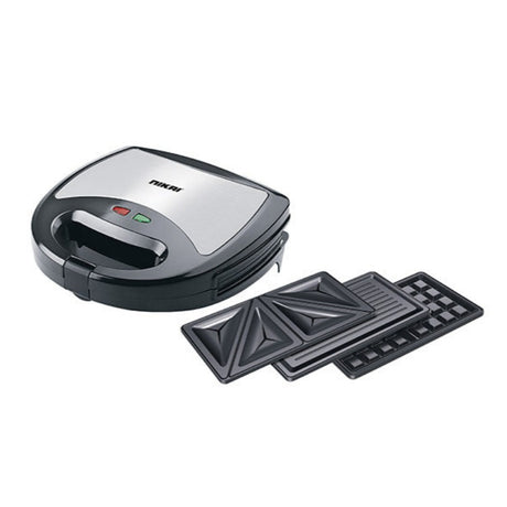 Nikai Sandwich Maker With Detachable Plates, 750W