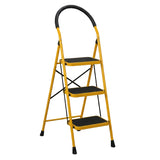 3 Step Folding Iron Ladder